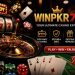 WinPKR777 Pakistan APK casino promotional image featuring roulette, poker chips, playing cards, slot machine, and premium gaming elements.